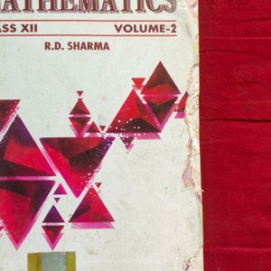 RD Sharma Maths Class 12th ( Vol.1,2)