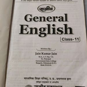 General English Class 11th Book