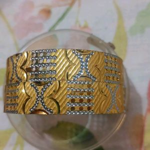 Golden Silver Bangles Set For Women