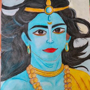 Drawing Of Krishna .