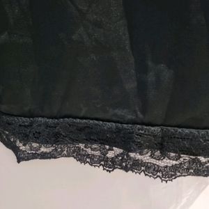 Beautiful Black Satin Slip