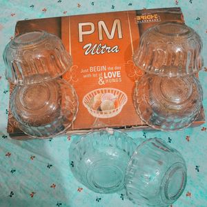 6 Pieces Glass Bowl Set