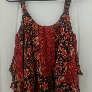 Rust Multicolour tunic