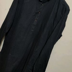 Charcoal Black Kurta For Boy & Men 40 Chest