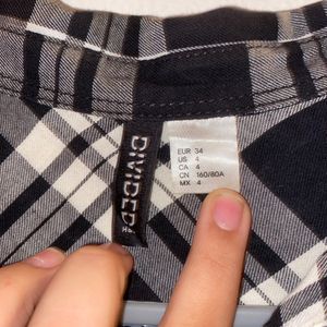 h&m check shirt