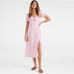 Forever New Giselle Tie Front Midi Dress