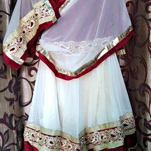 Maroon Colour Girls Lehnga