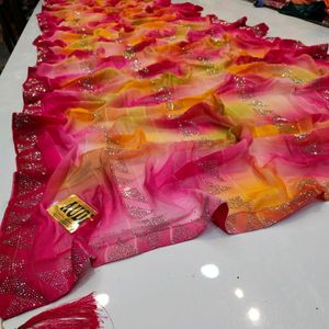 Syroksy Stones Work Saree