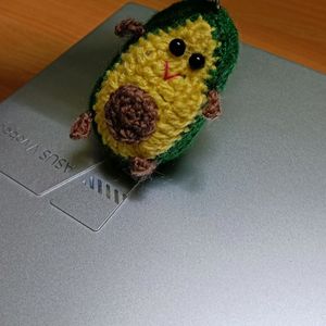 Crochet Avacado Keychain