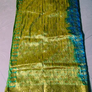 Full Saree Maggam work Pure Kanjeevaram Silk