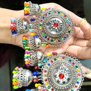 Multicolour Jhumka ✨🩵