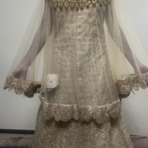 Gown With Cape Attached