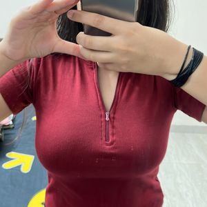 Maroon colour Top