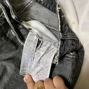 Zara Destroyed Ripped Jeans