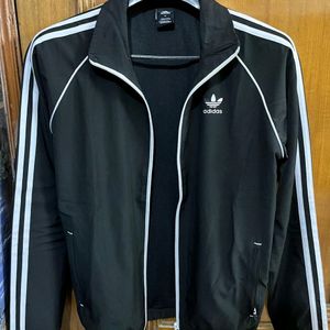 ADIDAS ORIGINALS BLACK 3 STRIPES JACKET