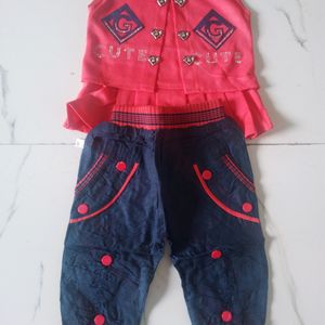 Cute Two-Piece Outfit for 1-Year-Old Baby