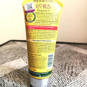 Lotus Organics Brightening De-Tan Scrub