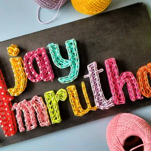 String Art Name Board