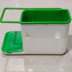 Kitchen Sink Organizer With Draining Lid