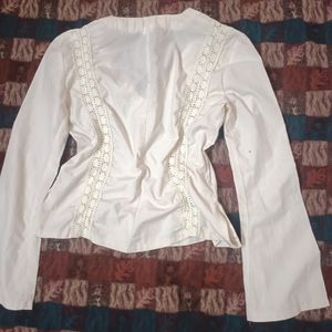 White Colour Top For Ladies