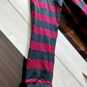 Burgundy Stripe Sweater