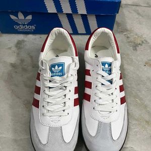 ADIDAS ORIGINALS SAMBA WHITE RED UK 8(42)