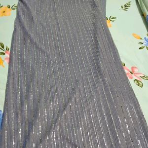 Grey Party Wear Saree