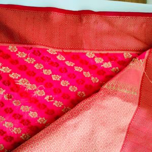 Red Casual Saree (Women's)