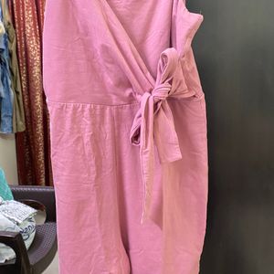 Short Pink Colour Jumsuit