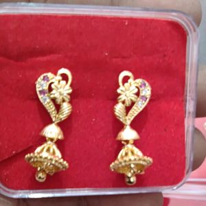 Gold Jumki Earrings