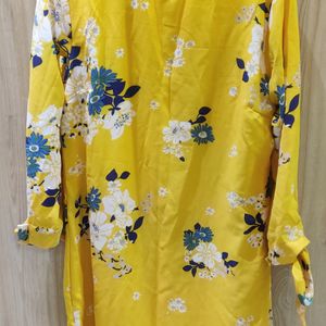 Yellow Floral Dress