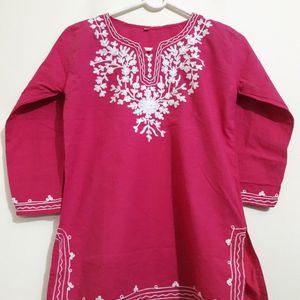 Hot Pink Short Kurti