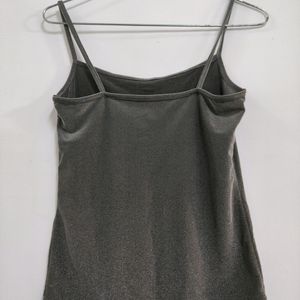 Party Wear Silver Strappy Top