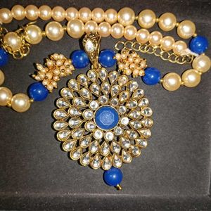 Royal Blue Necklace Set