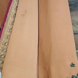 Mustard Colour Saree With Blouse