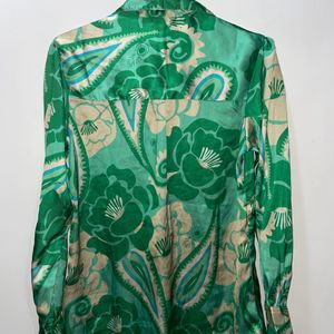 Vibrant Satin Shirt