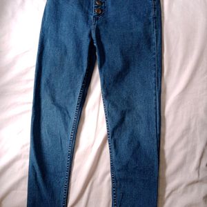 High Waist Denim Pant