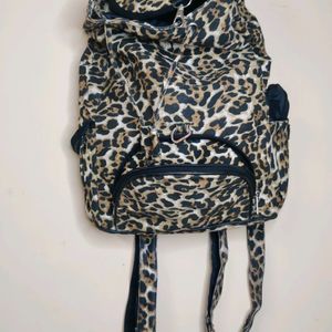 Leopard Print Canvas Bag