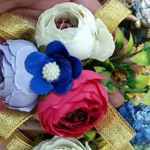 2 Pc Packing Floral Brooches