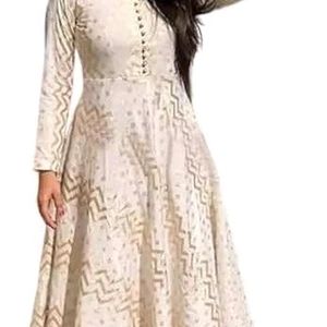 Women's Anarkali Round Neck Style Kurti