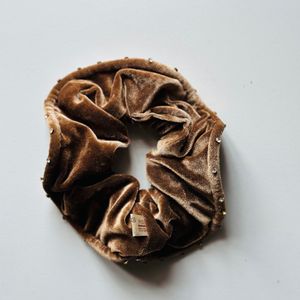 Price Drop!! Chocolate Brown Velvet Scrunchie