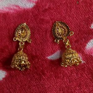 Fake Golden Earings Jhumkas