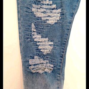 Stylish Damage Denim Jeans