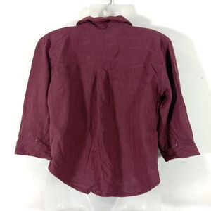 Dark Red Brown Shirt (Women's)