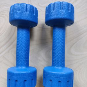 Dumbbells 1kg pair blue colour