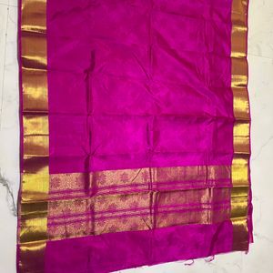 Sale!!! Pink Tussar Silk Saree. Offer!!