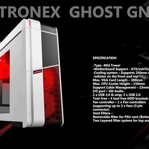 New Chiptronix Ghost Gnx100 Mod Tower Gaming Cabin