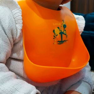 LuvLap Silicone Baby Bib for Feeding