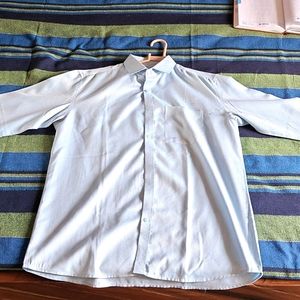 Negotiable Formal Blue Shirt (Cyan) Twotone