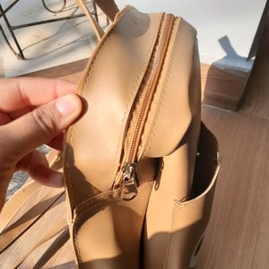 Tan Mini  Backpack